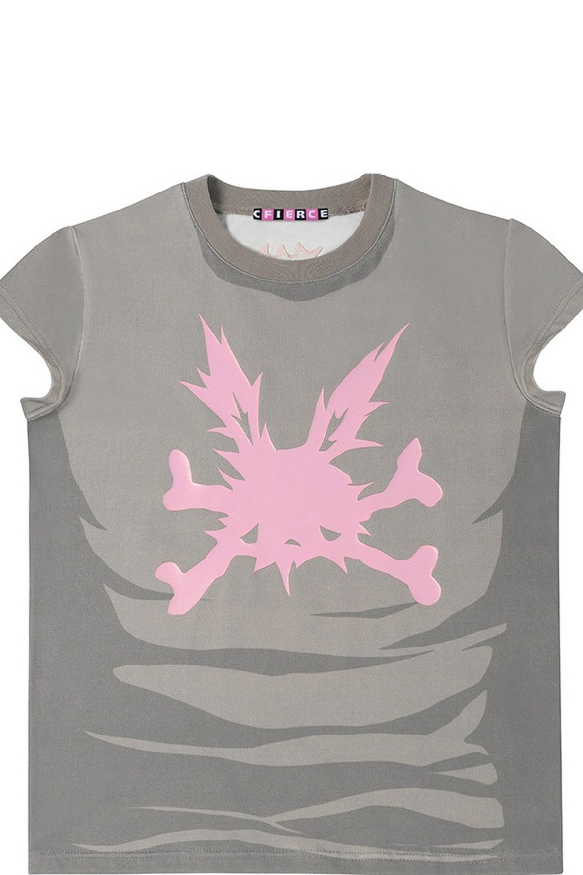 Rabbit Skull Print T-Shirt