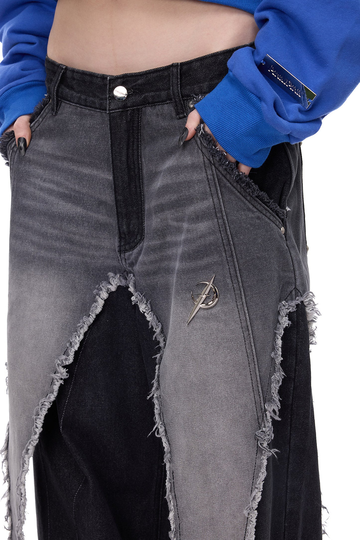 Deconstructed Wasteland Denim Pants