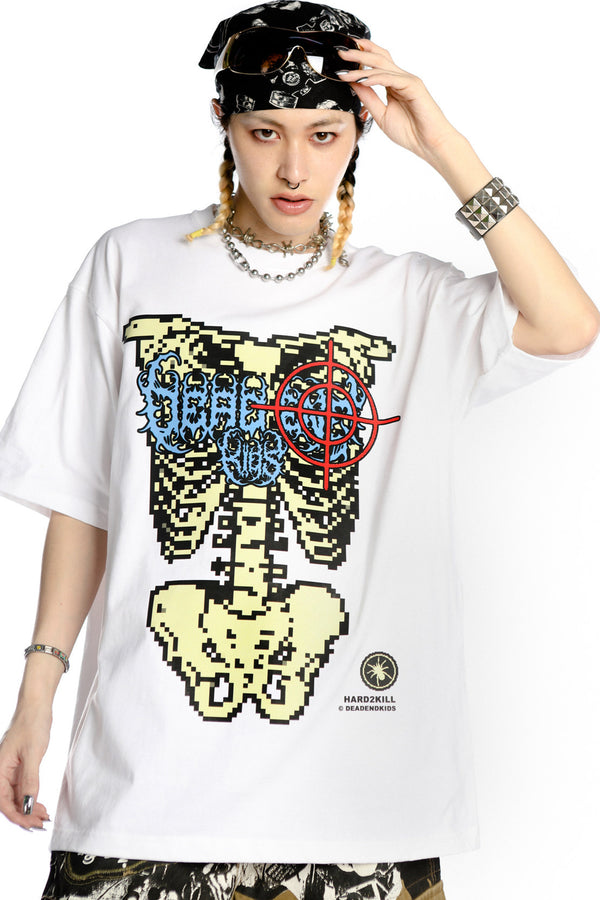 Skeleton Rock Hip-Hop Loose Blouse