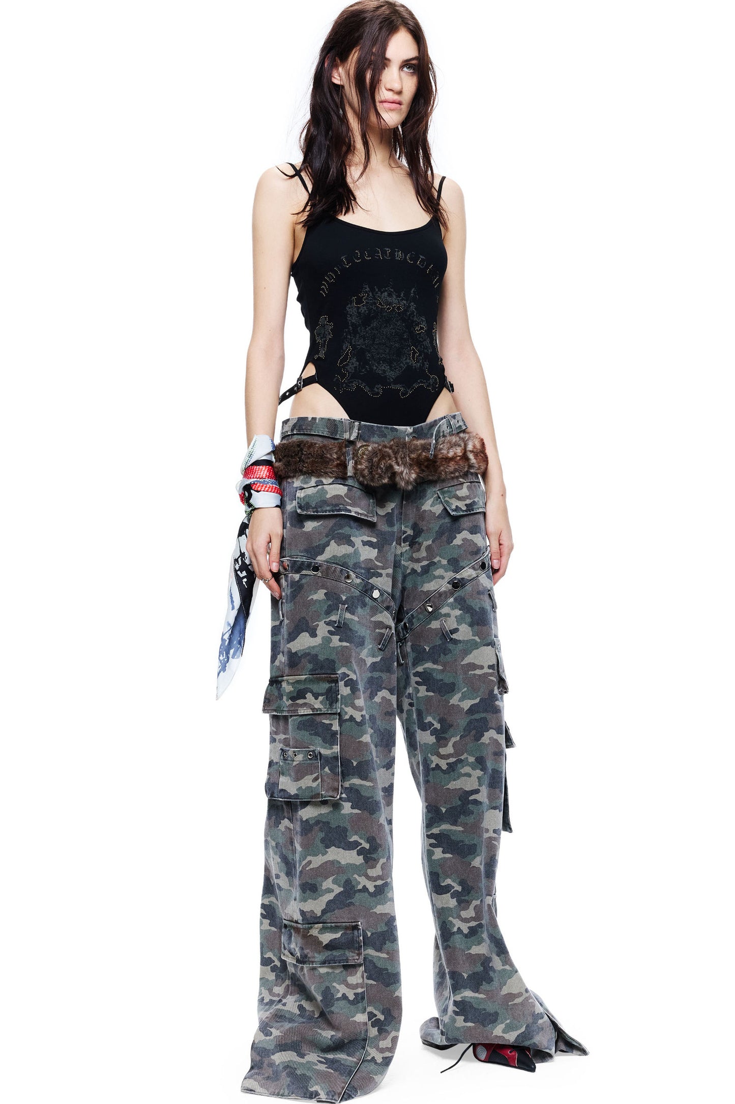 Gothic Rhinestone Tank Top