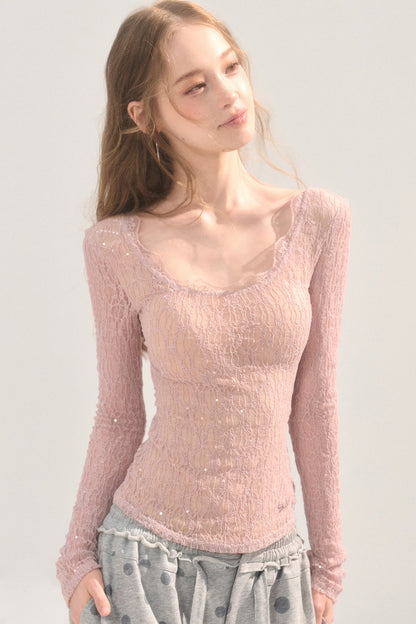 Backless Lace Top