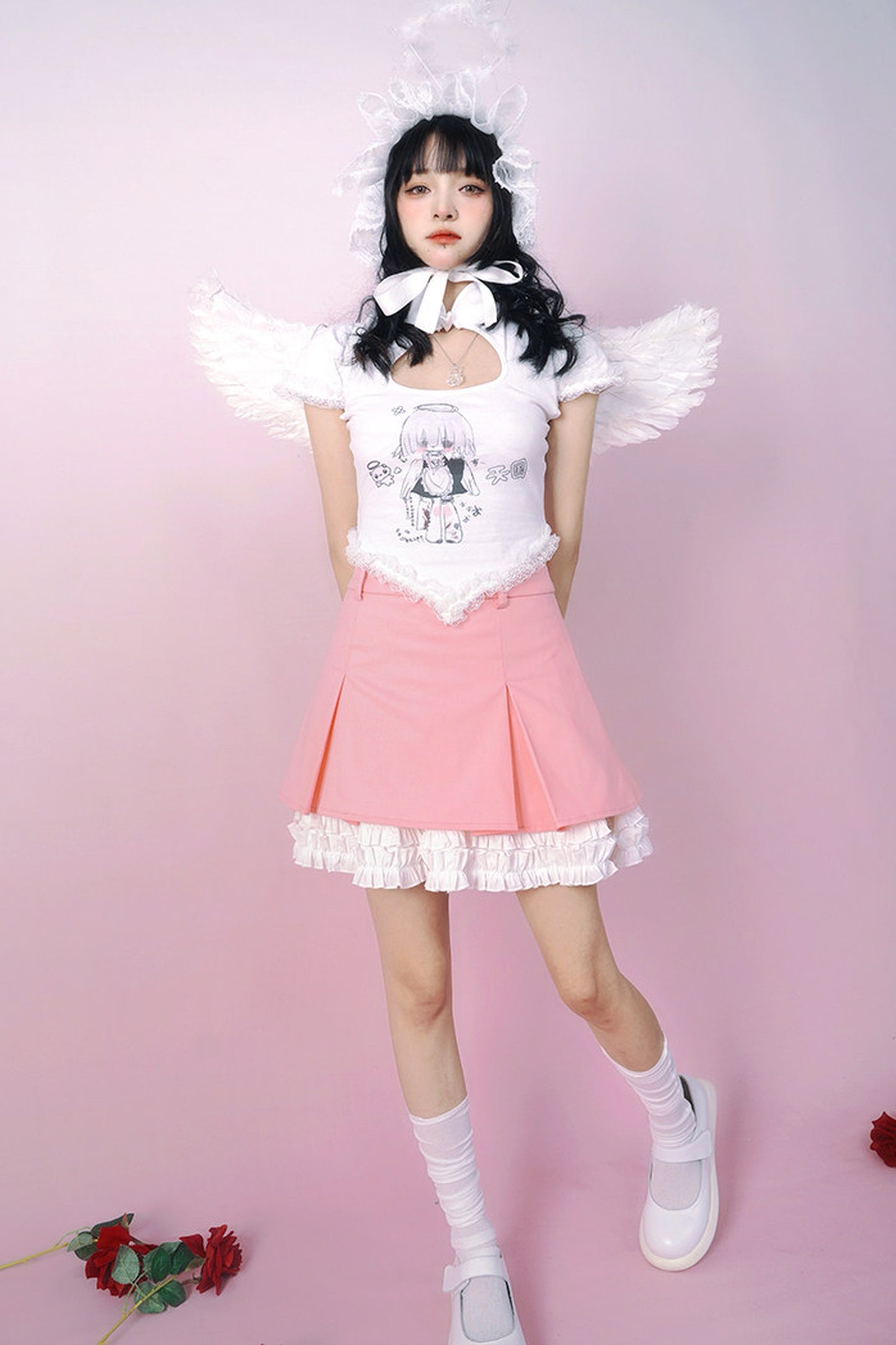 Heavenly Maid Heart Cheongsam Top