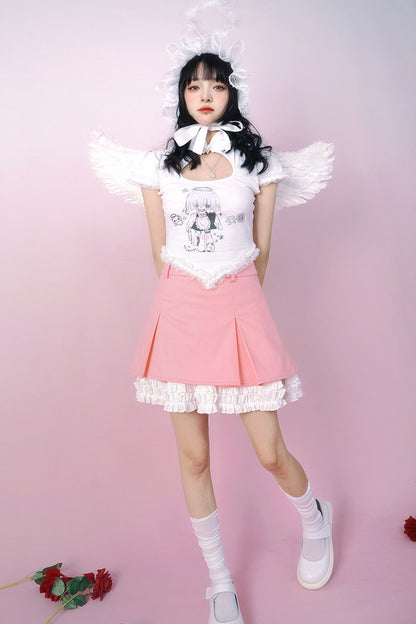 Heavenly Maid Heart Cheongsam Top