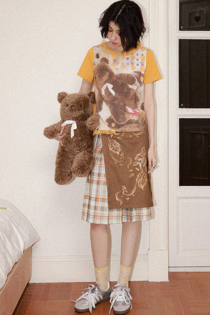 Polka Dot Bear Lace Tee