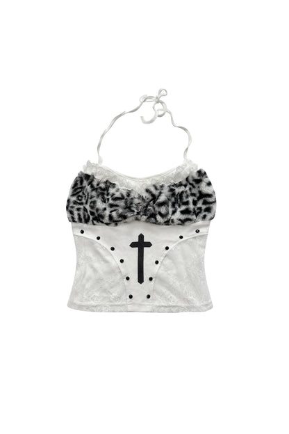 Gothic Lace Patchwork Tank Top
