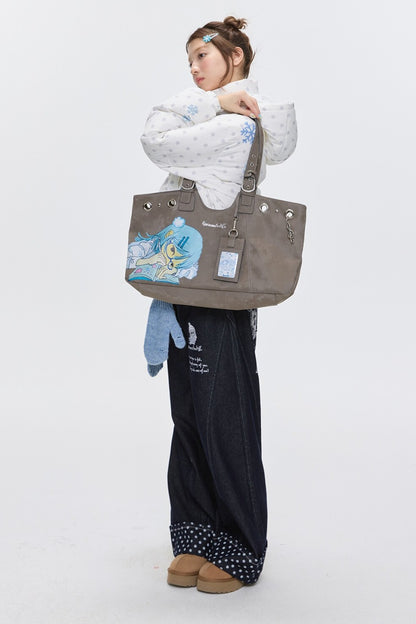 Vintage Comic Girl Tote Bag