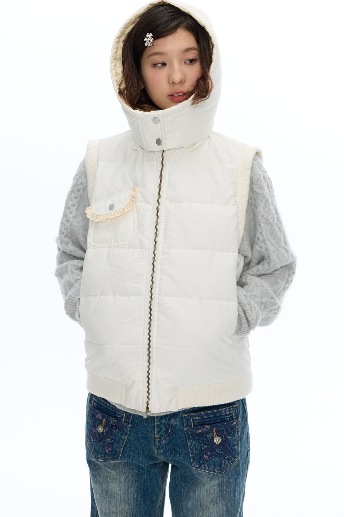 Reversible Cotton Padded Gilet