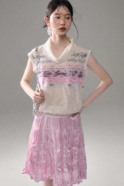 Bunny Fair Isle Knit Vest