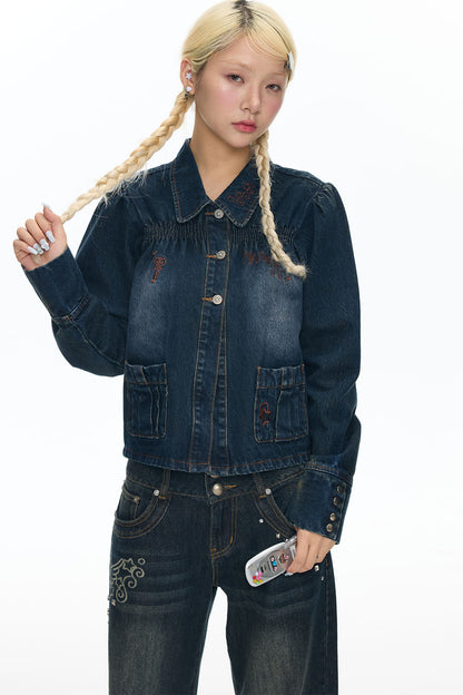 Embroidered Denim Jacket