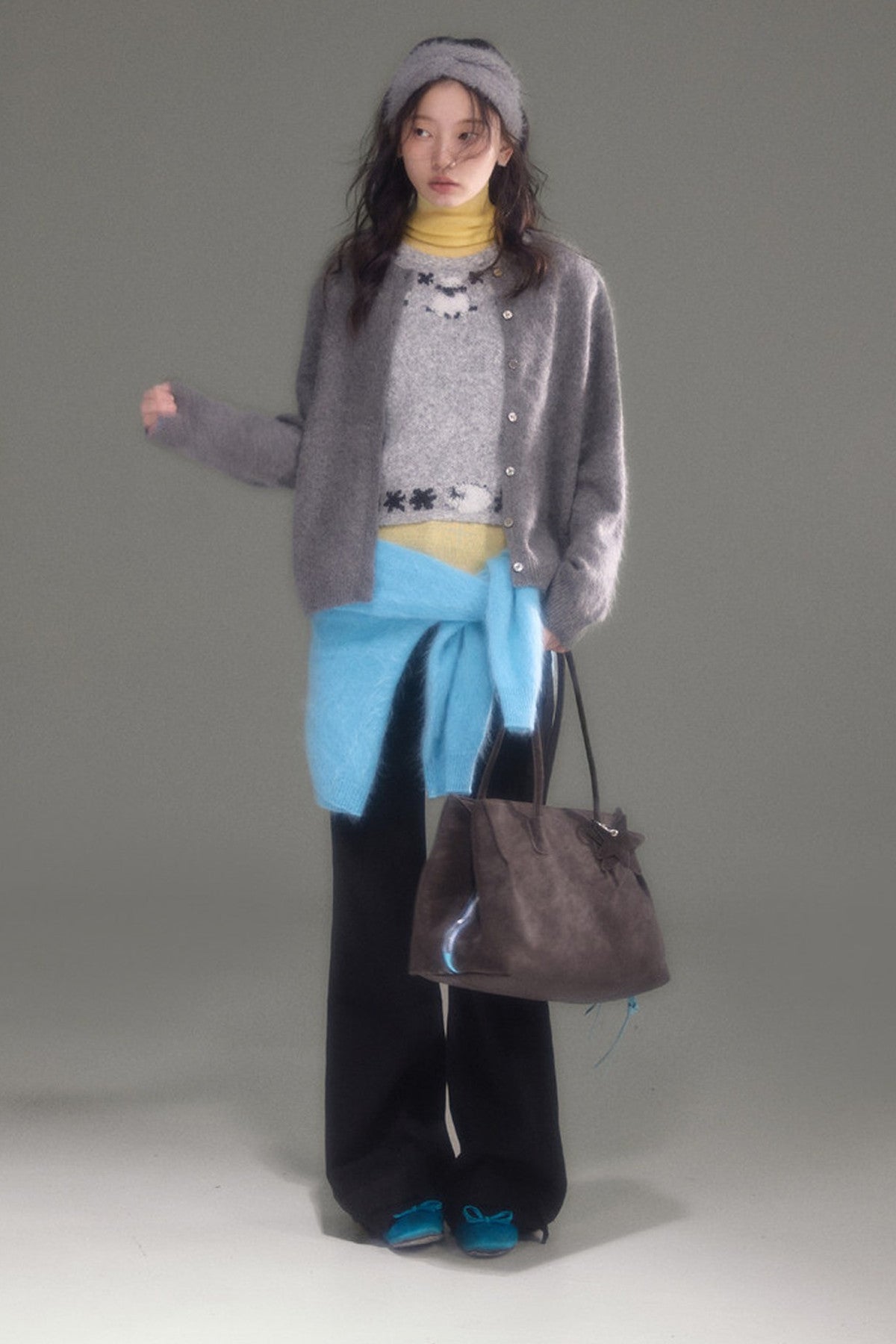 Sheep Jacquard Knitted Sweater Vest