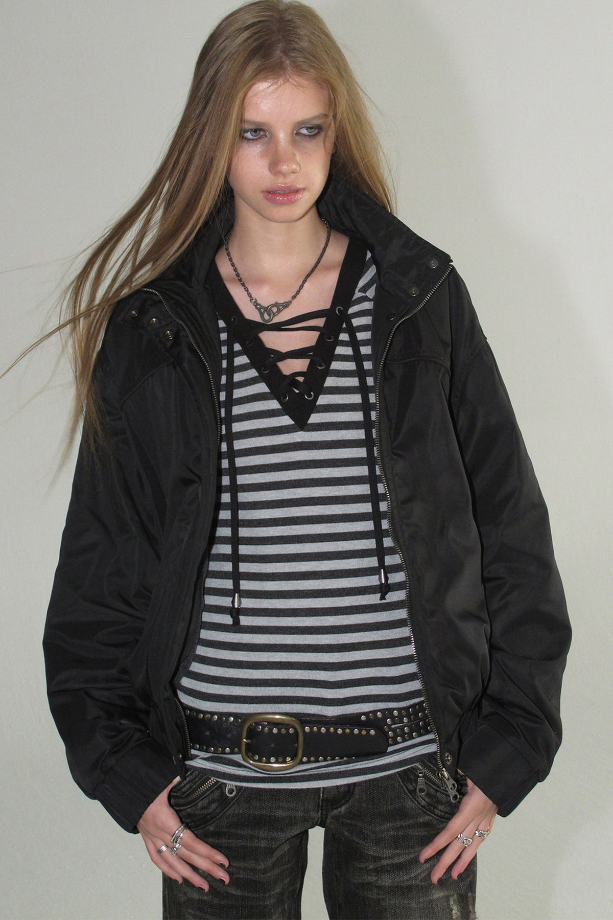 Fleece Lined Nylon Jacket