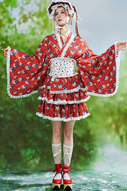 Showa Retro Lolita Half Skirt