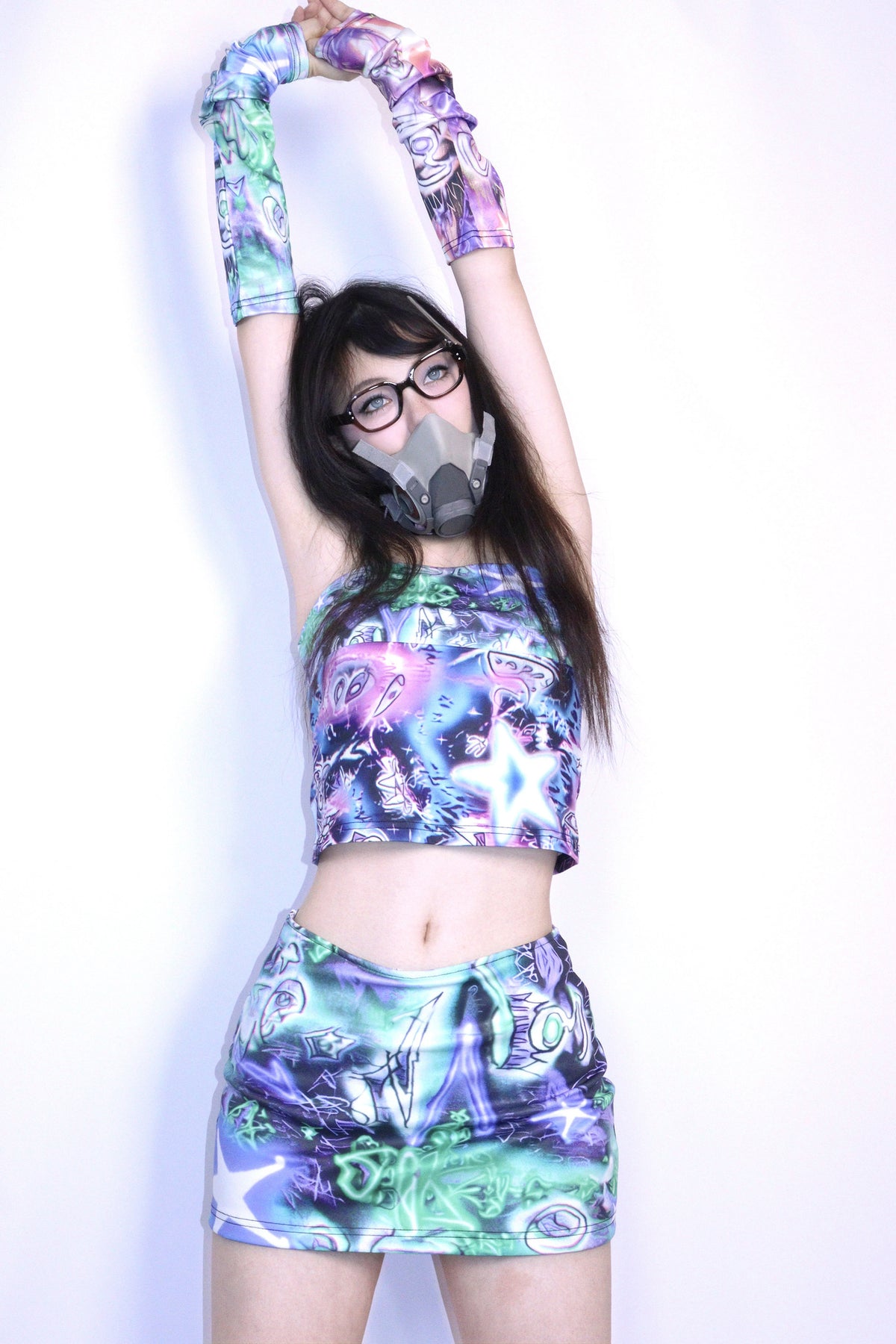 Y2K Subculture Hip-Hugging Skirt