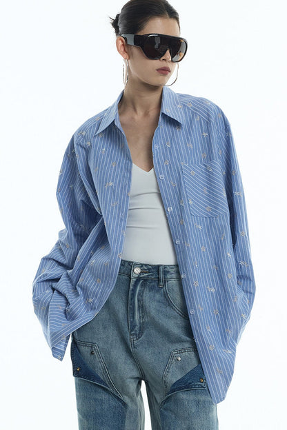 Starburst Cotton-Linen Two-Piece Set-Up