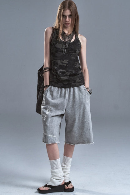Tanktop mit Racerback und Tarnmuster