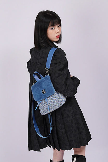 Y2K Furry Crossbody Backpack