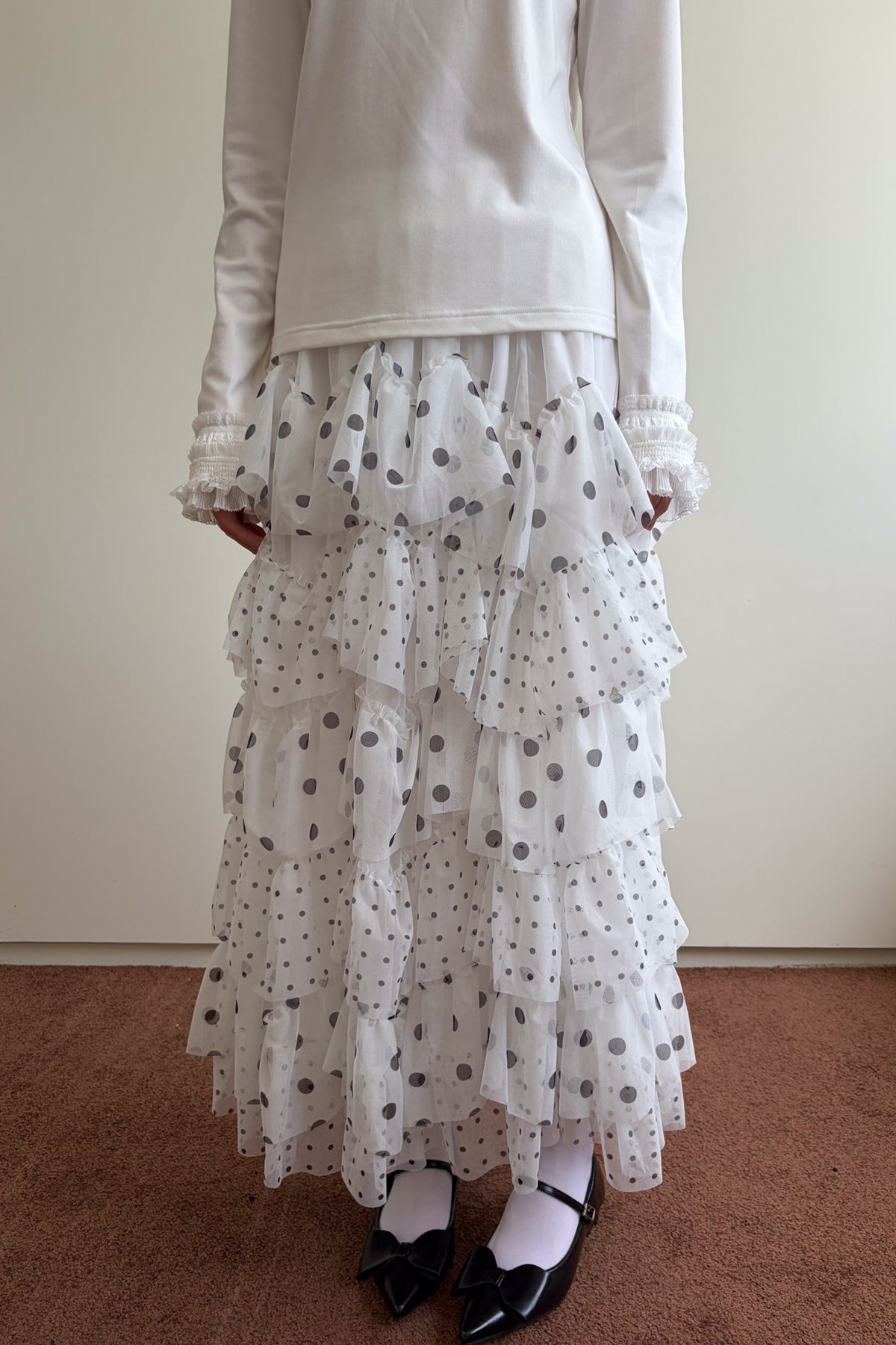 Polka Dot Tiered Cake Skirt
