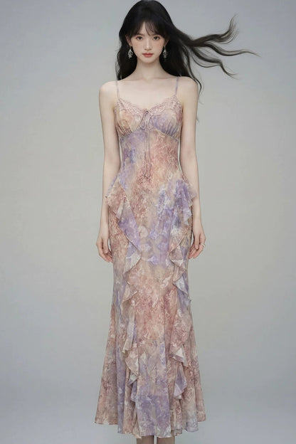 Gradient Slip Dress