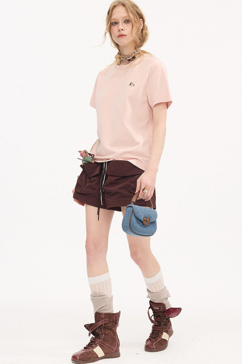 Loose Cotton Round Neck Top