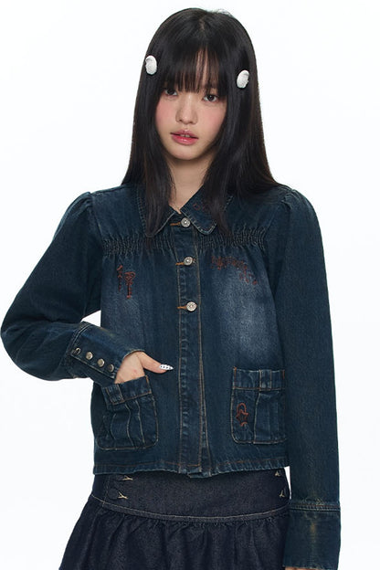 Embroidered Denim Jacket