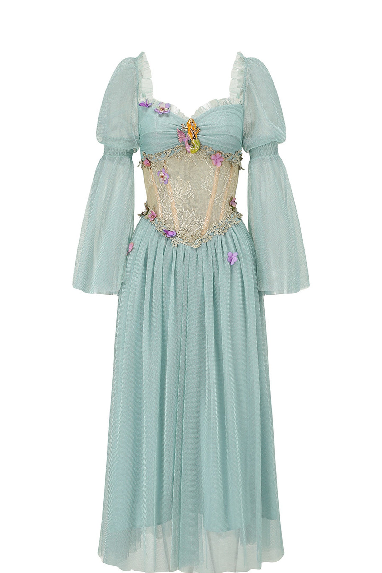 Mermaid Lace Long Sleeve Dress