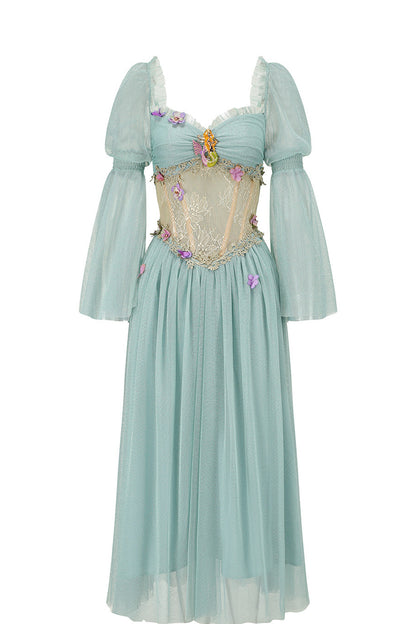 Mermaid Lace Long Sleeve Dress