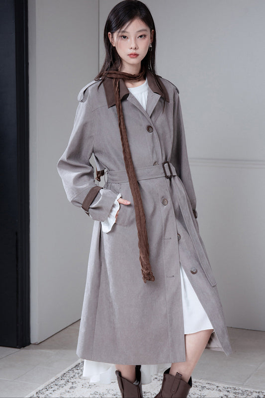 Structured Straight Trench Coat