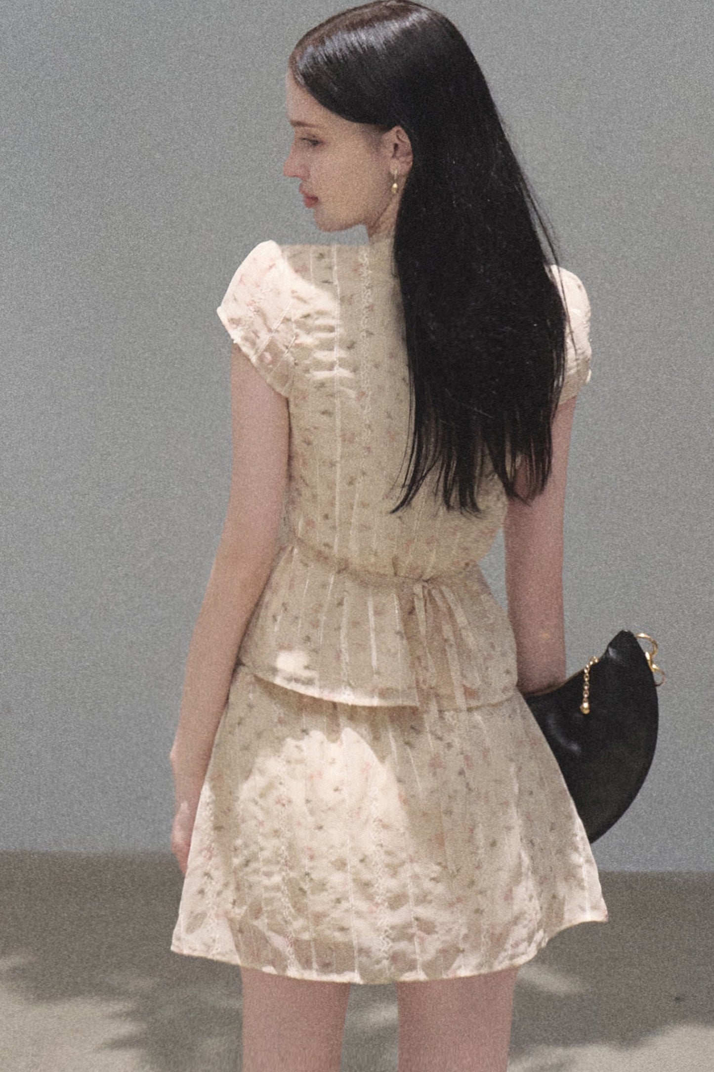 Horse Chestnut Floral Top and Skirt Set