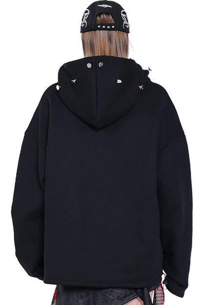 Oversized Deconstructed Mask Hoodie