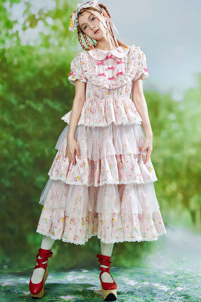 Showa-Era Pink Lolita Dress