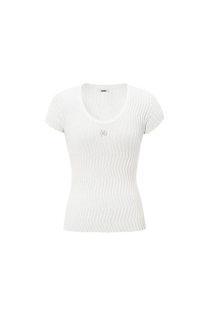 Silk-Cotton Knit Top