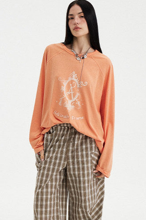 Retro Magic Mirror Patch Embroidery Tee