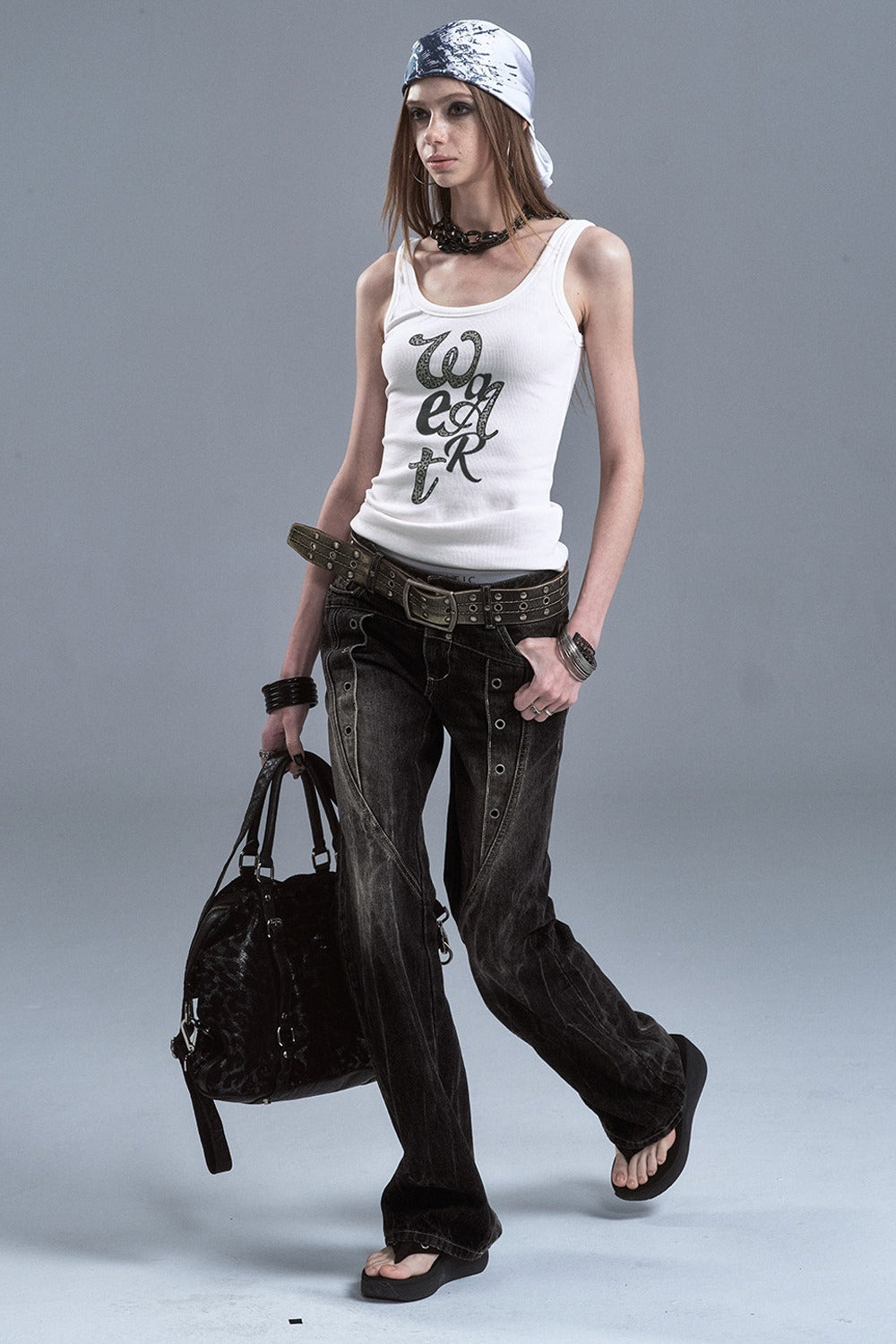Leopardenmuster-Retro-Stretch-Tanktop