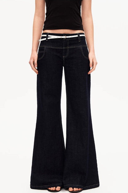A Pose Retro Flared Jeans