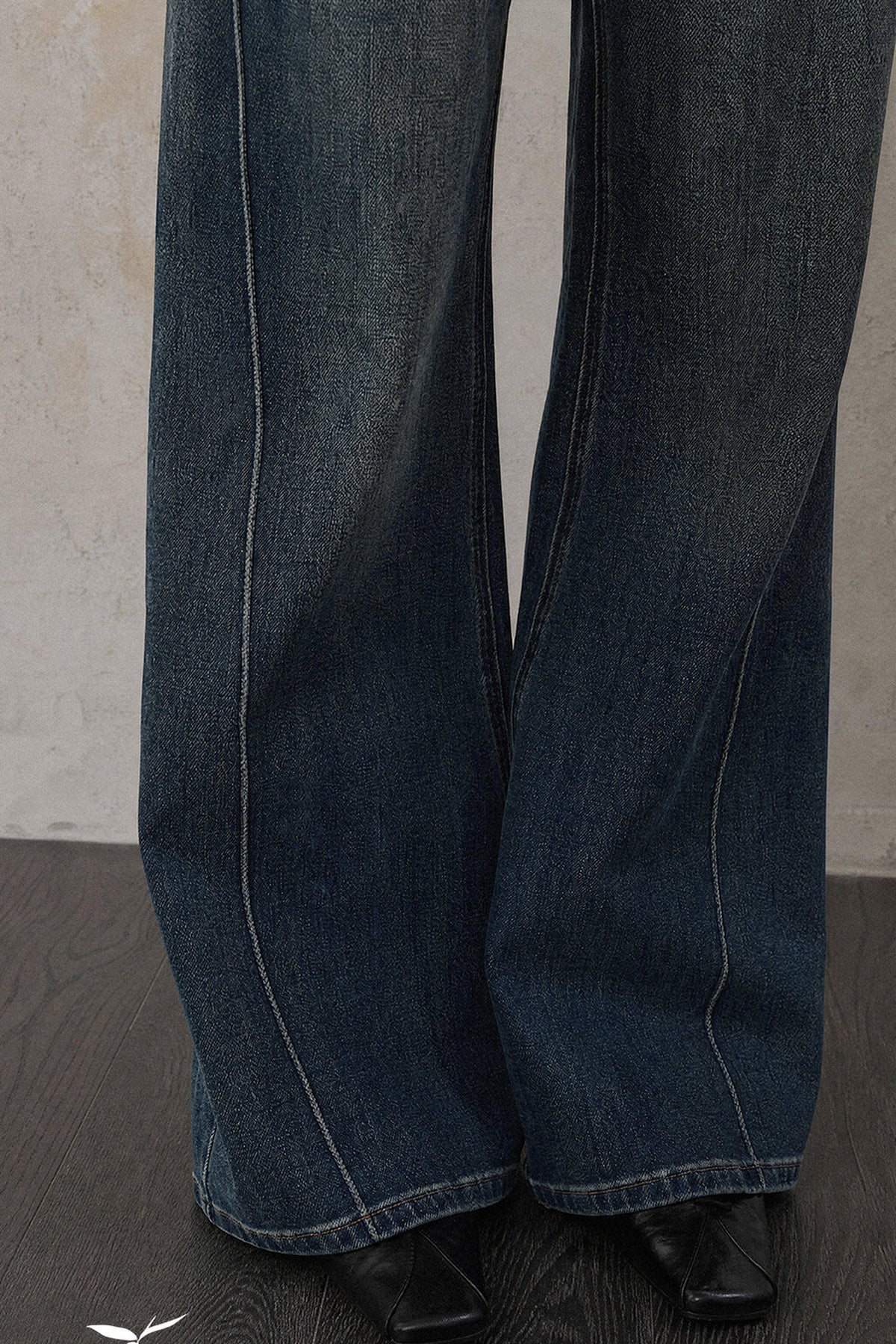 Denim Blue Flared Jeans
