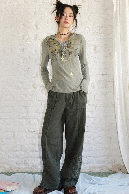 Vintage Straight Cargo Pants