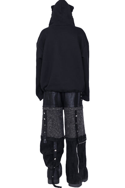 Oversized Deconstructed Mask Hoodie