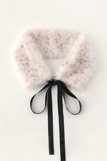 Retro Girl Bow Eco-Friendly Fur Collar