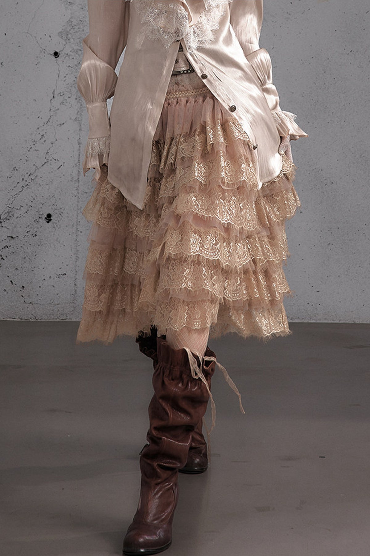 A-Line Tiered Cake Skirt
