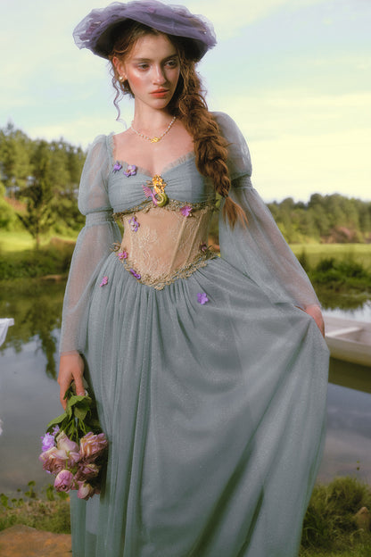Mermaid Lace Long Sleeve Dress