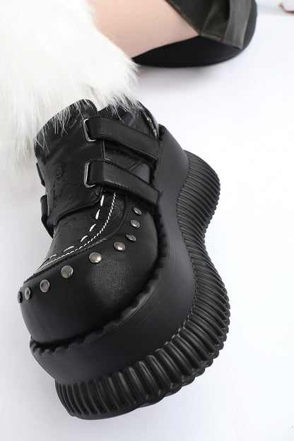 Punk Studded Platform Shoes