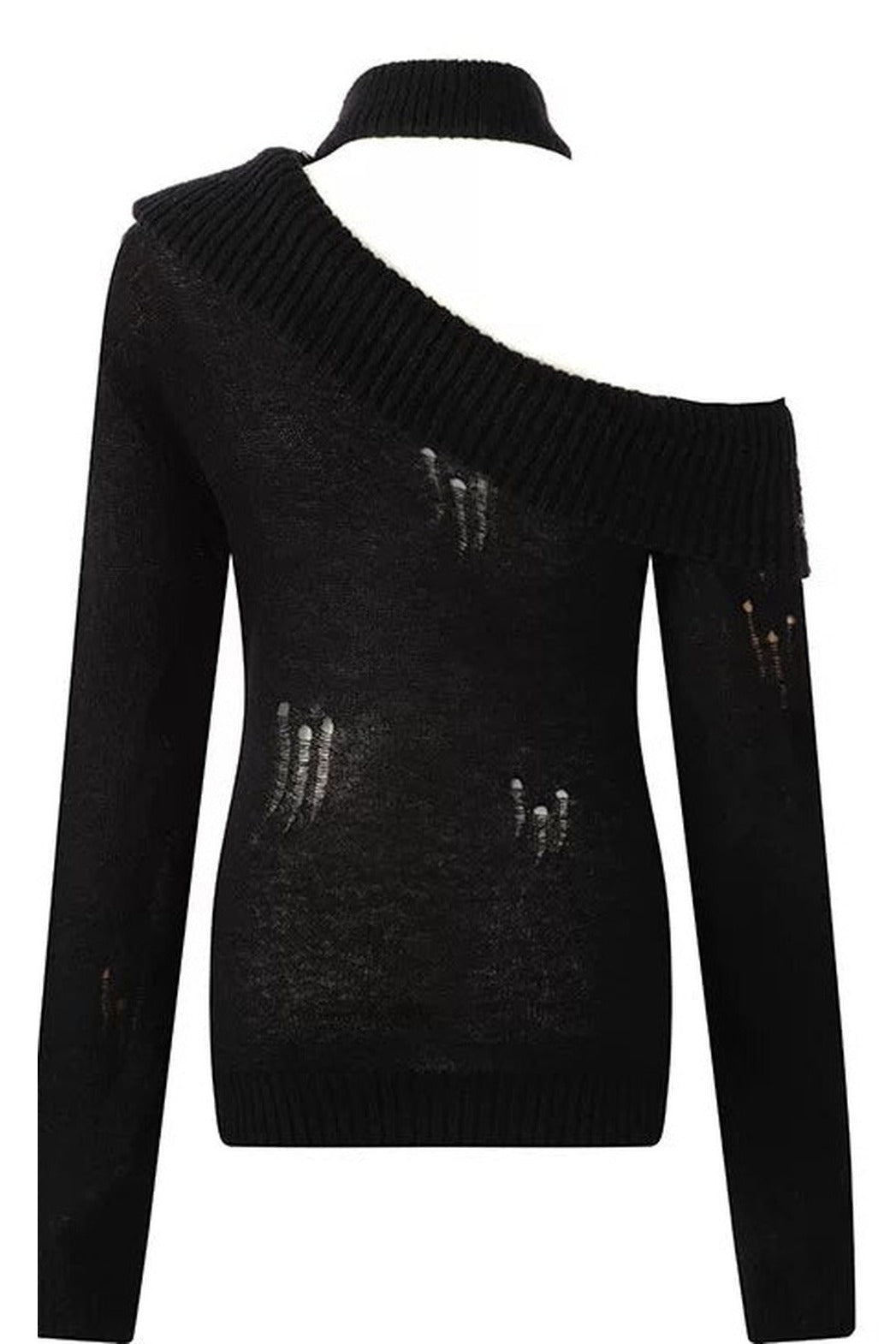 Worn Rubber Print Knit Top