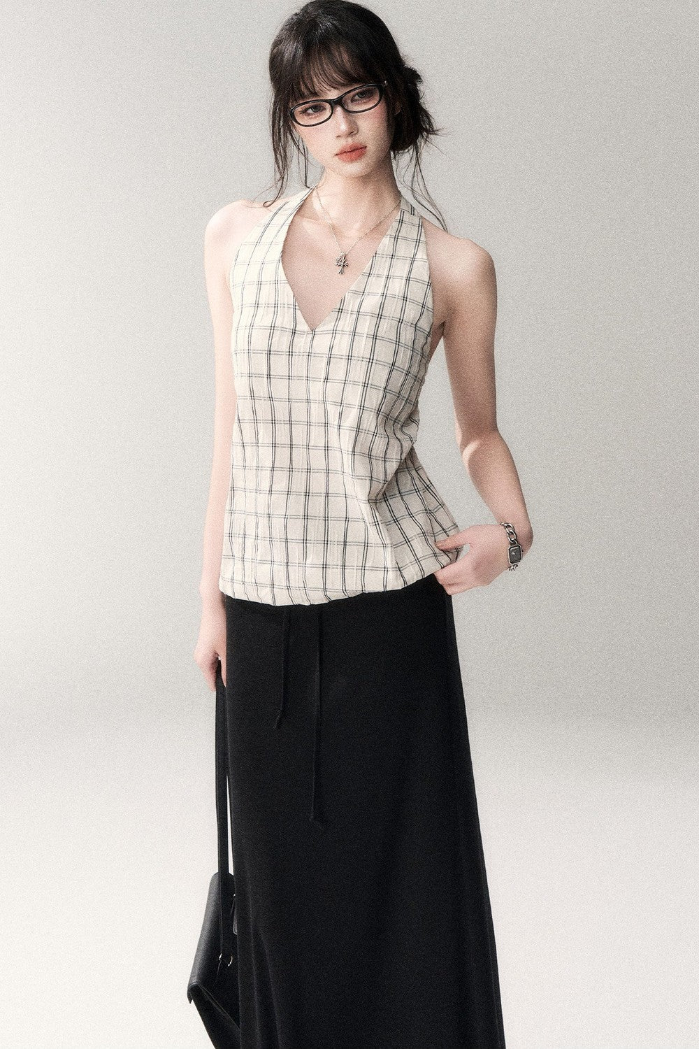 Gonna in maglia di lana e Tencel