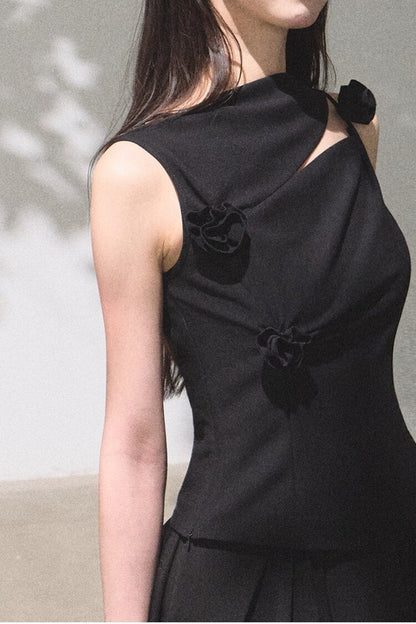 One-Shoulder Lyocell Wool Camisole