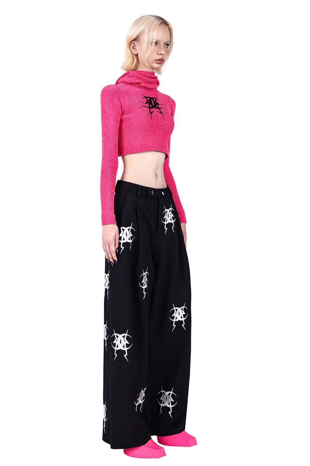 Embroidered Loose Pants