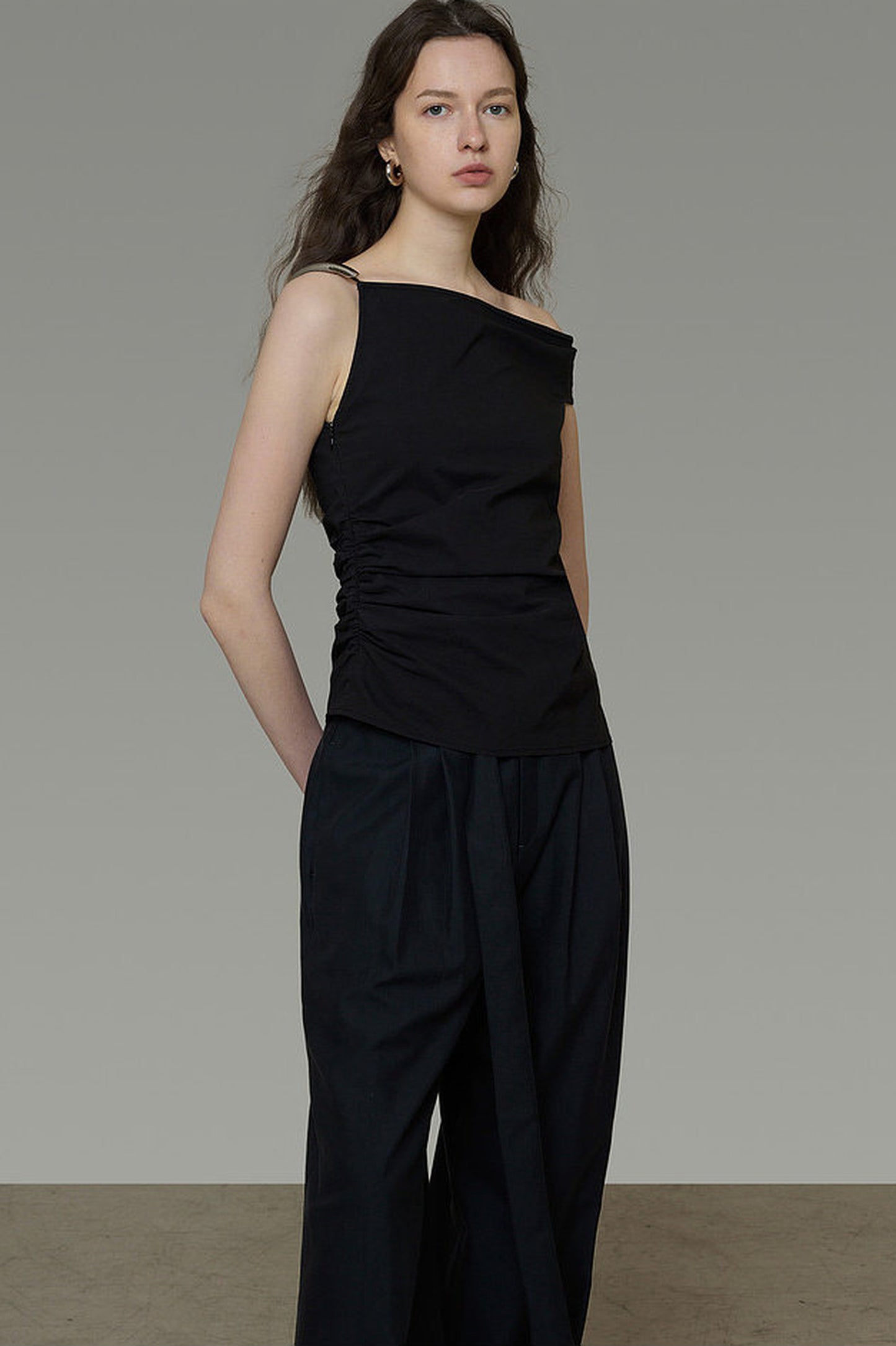 Asymmetrical Off-Shoulder T-Shirt