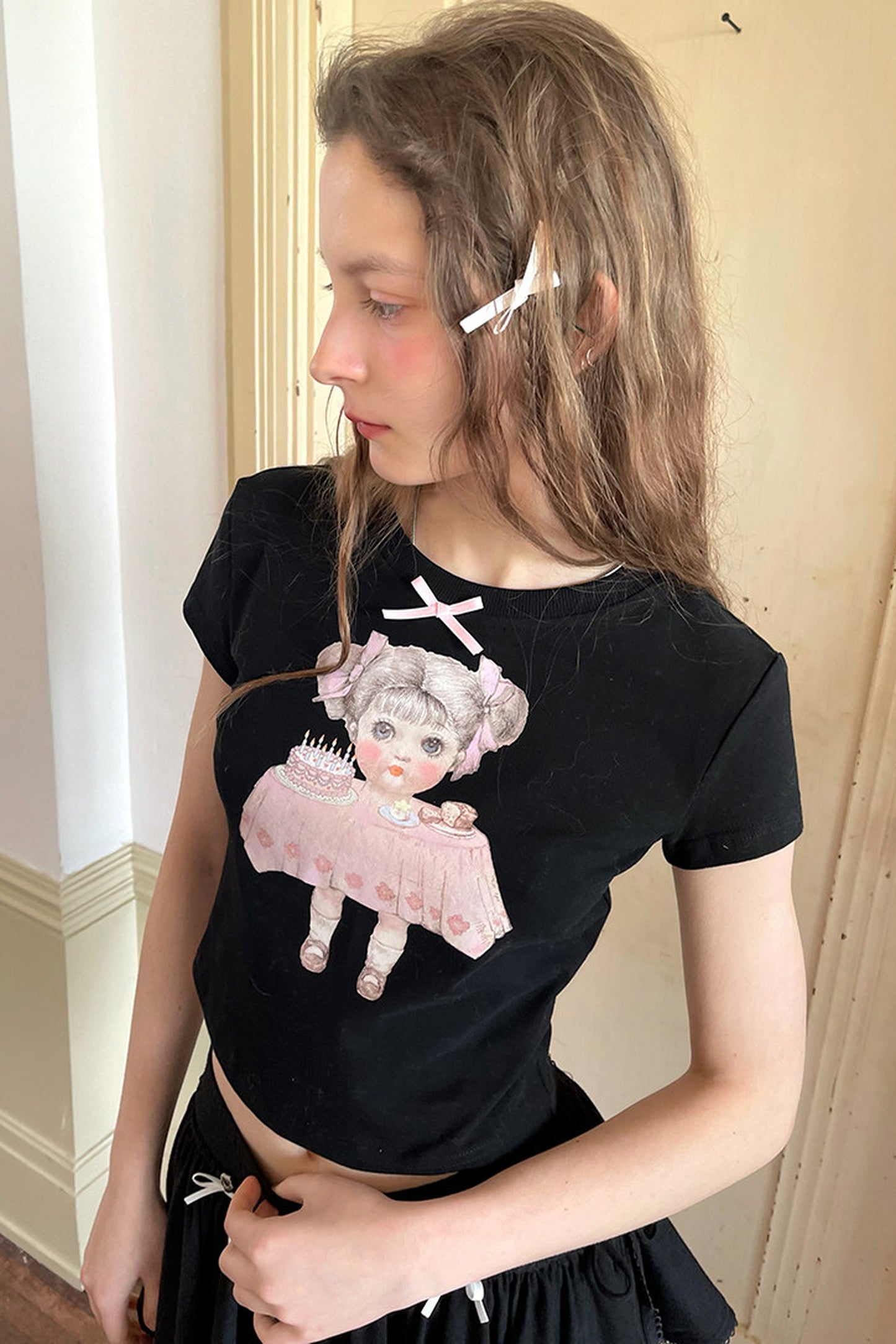 Cute Doll Short-Sleeved T-Shirt