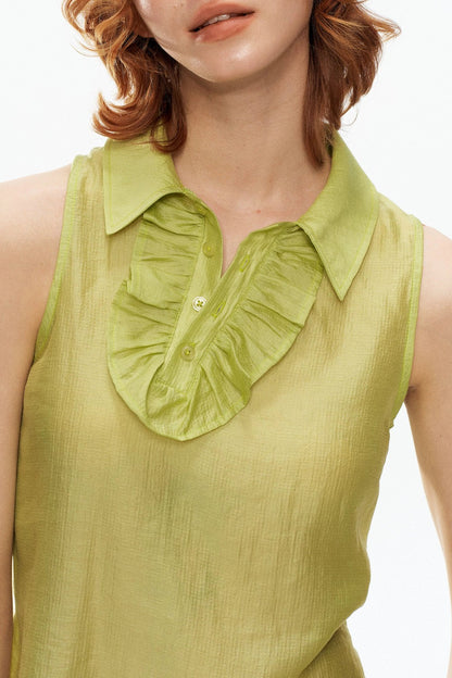 Fruit Green Lace Vest
