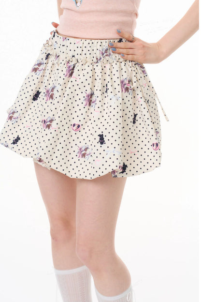 Heart Rabbit Polka Dot Skirt