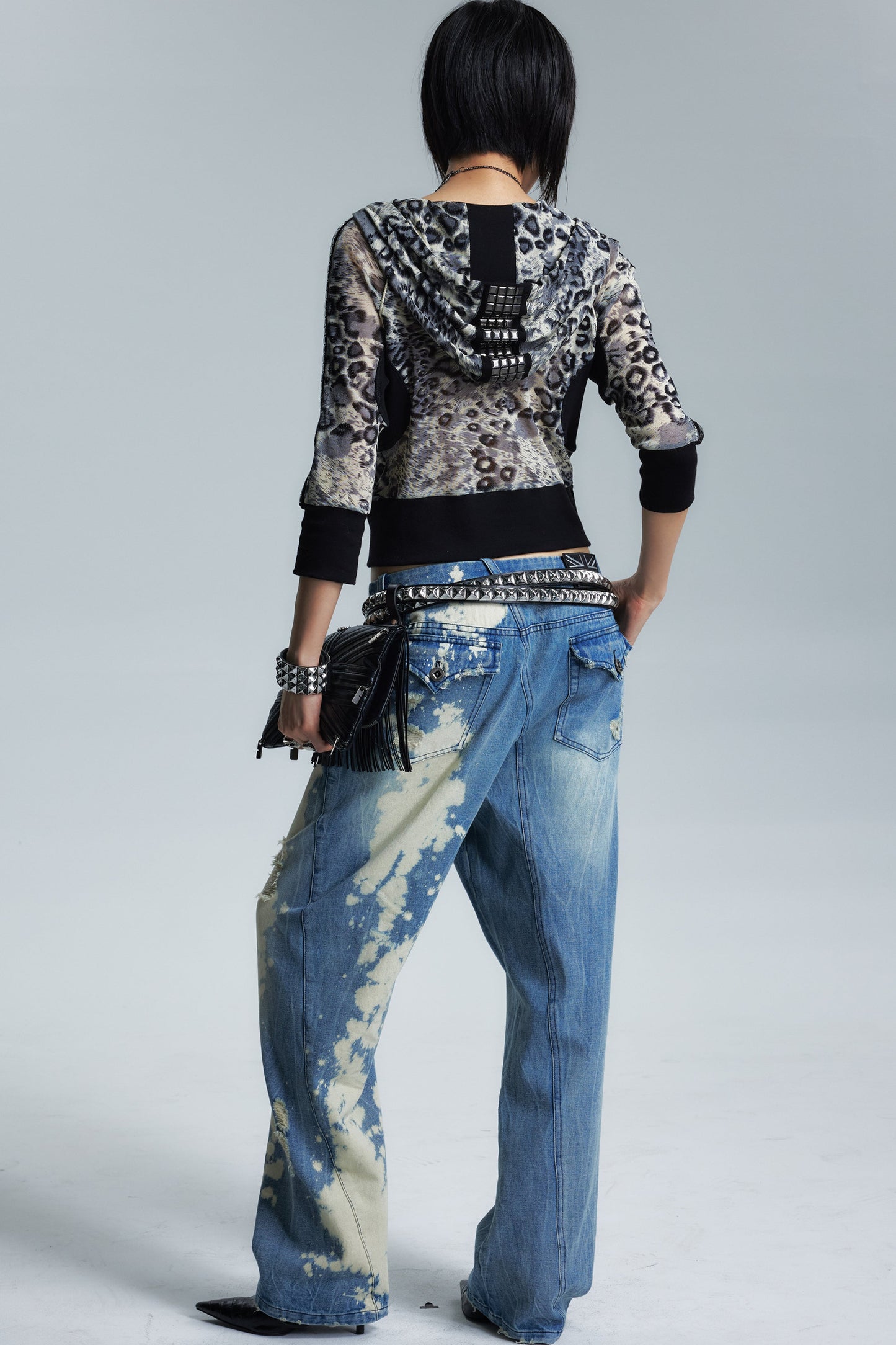 Vintage Washed Denim Pants